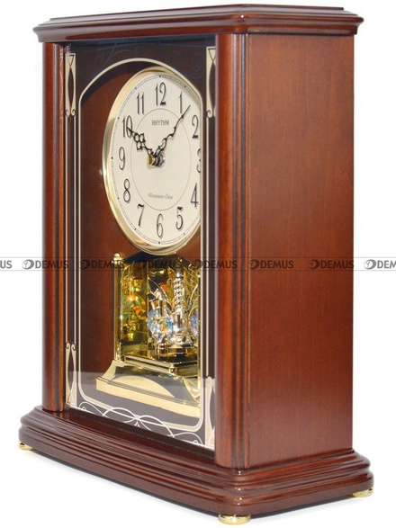 Zegar kominkowy Rhythm CRH226NR06 3 różne melodie kolęd, 16 różnych melodii