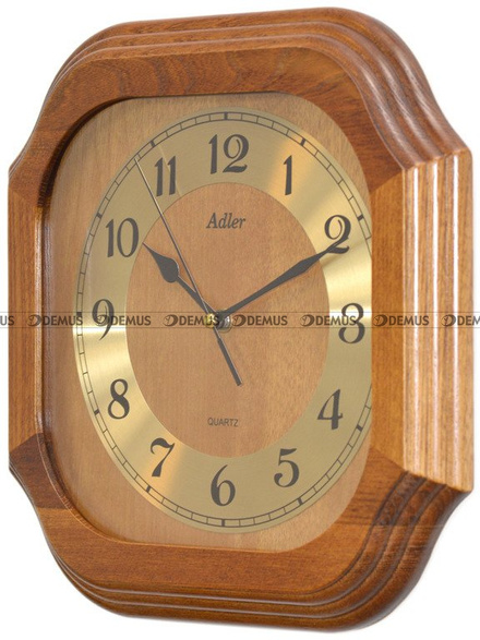 Zegar ścienny drewniany Adler 21149-CD2 - 29x29 cm