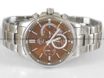 FujiTime M7104Q-Silver-Brown Zegarek Męski