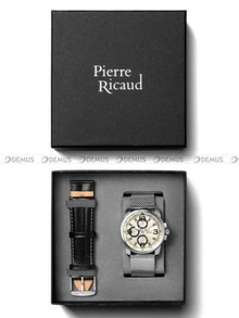 Pierre Ricaud P60026.515VQF-SET Zegarek Męski - Dodatkowy pasek w zestawie