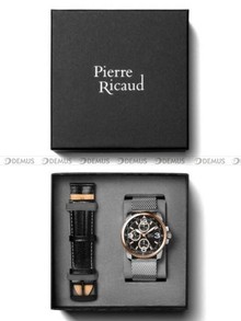 Pierre Ricaud P60026.R1R4QF-SET Zegarek Męski - Dodatkowy pasek w zestawie