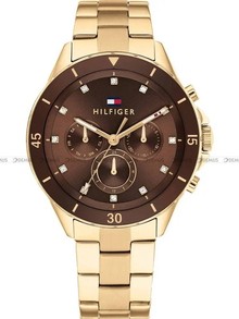 Tommy Hilfiger Mellie 1782709 złoty zegarek damski z brązową tarczą