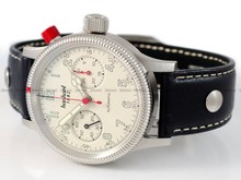 Zegarek Męski Automatyczny Hanhart PIONEER Mk I Antique White 40 mm 714.200-0010