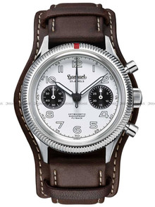 Zegarek Męski Mechaniczny Hanhart 417 ES Flyback Panda 42 mm H721.201-7110