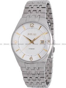 Zegarek Męski PRIM Slim Titanium - C - W01P.13166.C