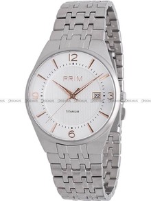 Zegarek Męski PRIM Slim Titanium - D - W01P.13166.D