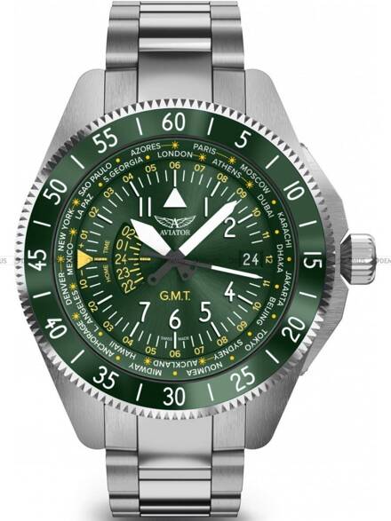 Aviator Airacobra GMT V.1.37.0.308.5 Zegarek Męski