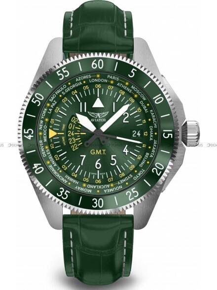 Aviator Airacobra GMT V.1.37.0.309.4 Zegarek Męski