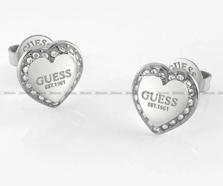 Kolczyki Guess - Fine Heart JUBE01427JWRHT/U