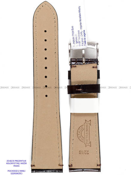 Pasek do zegarka skórzany - Morellato A01X5534D40032CR24 - 24 mm