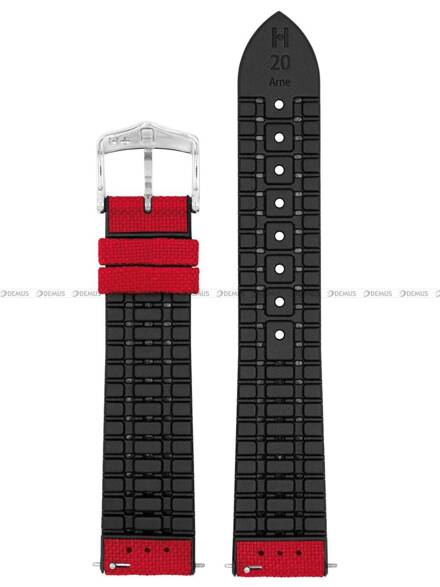 Pasek metariałowo-kauczukowy do zegarka - Hirsch Arne 0925090020-2-20 - 20 mm