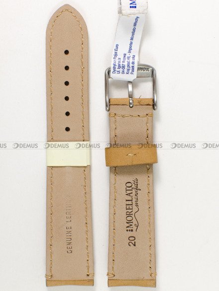 Pasek skórzany do zegarka - Morellato A01X5041B94028CR20 - 20 mm