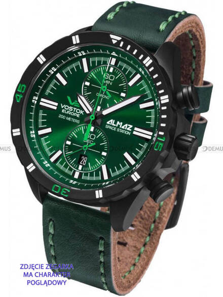 Pasek skórzany do zegarka Vostok Europe Almaz 6S11-320C261 - 22 mm