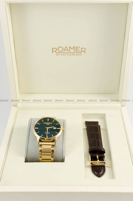 Roamer R-Line Classic 718833 48 75 20 Zegarek Męski - Dodatkowy pasek w zestawie