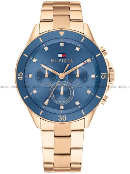 Tommy Hilfiger Mellie 1782710 złoty zegarek damski z niebieską tarczą