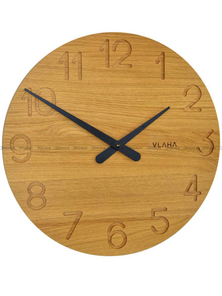 Zegar ścienny Vlaha Original VCT1132 - Z litego drewna dębowego - 46 cm