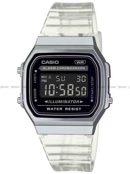 Zegarek CASIO Vintage Digital Transparent A168XES 1BEF