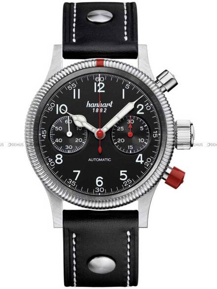 Zegarek Męski Automatyczny Hanhart PIONEER Mk II Black 40 mm 716.210-0010