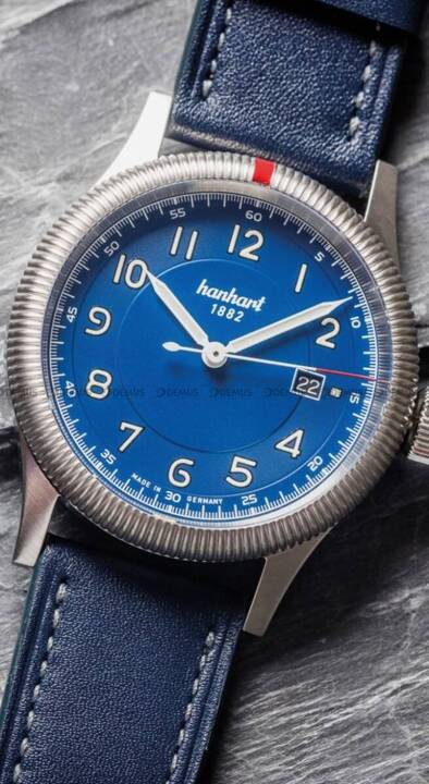 Zegarek Męski Automatyczny Hanhart PIONEER One Blue 42 mm 762.270-7310