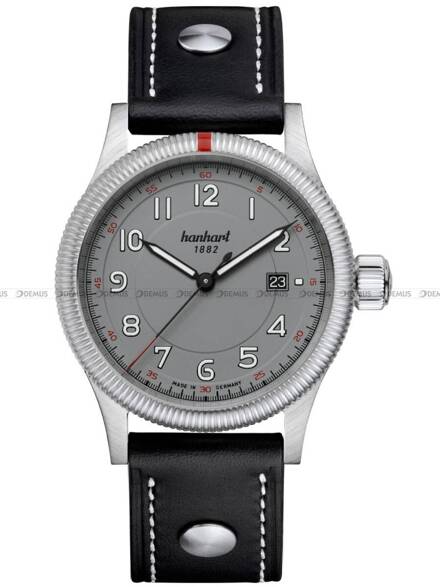 Zegarek Męski Automatyczny Hanhart PIONEER One Gray 42 mm 762.240-0010