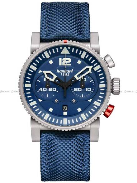 Zegarek Męski Automatyczny Hanhart PRIMUS Carrier Pilot 44 mm 740.271-3320