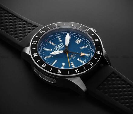 Zegarek Męski Automatyczny Prim Sport Tritium World Timer - A - W91P.13213.A - Limitowana Edycja