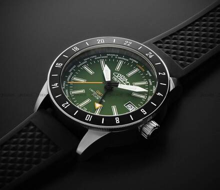 Zegarek Męski Automatyczny Prim Sport Tritium World Timer - B - W91P.13213.B - Limitowana Edycja