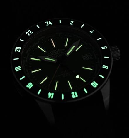 Zegarek Męski Automatyczny Prim Sport Tritium World Timer - B - W91P.13213.B - Limitowana Edycja