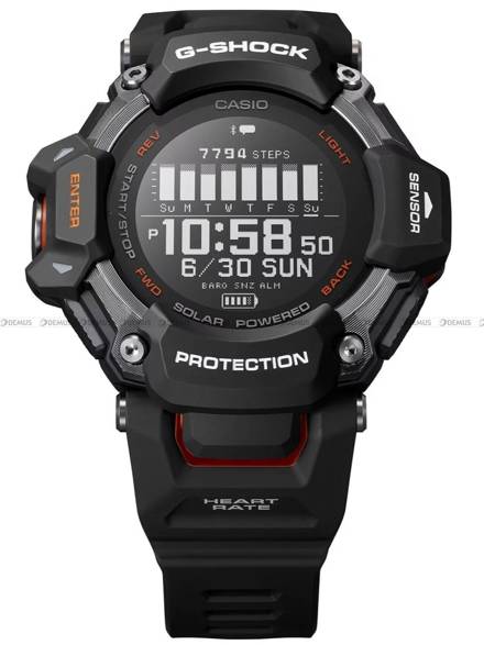 Zegarek Męski G-SHOCK G-SQUAD GPS Heart Rate Monitor Bluetooth GBD H2000 1AER