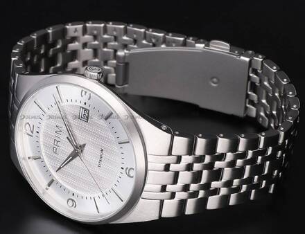 Zegarek Męski PRIM Slim Titanium - A - W01P.13166.A