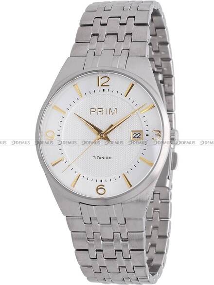 Zegarek Męski PRIM Slim Titanium - C - W01P.13166.C