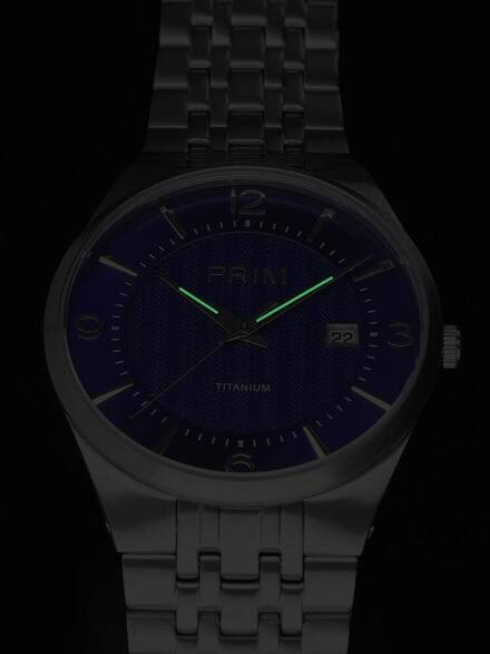 Zegarek Męski PRIM Slim Titanium - F - W01P.13166.F