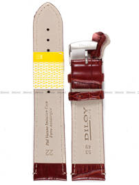 Pasek skórzany do zegarka - Diloy 402.22.8 - 22 mm