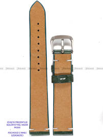 Pasek skórzany ręcznie robiony A. Kucharski Leather - Conceria Il Ponte Maya Simple - Olive/White - 16 mm