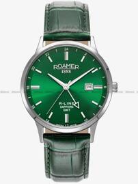 Roamer R-Line GMT 990987 41 75 05 Zegarek Męski - Dodatkowy pasek w zestawie