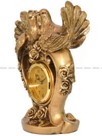 Zegar kominkowy figurka Gołębie - Adler 80140G-A - 25x32 cm