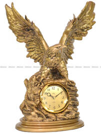 Zegar kominkowy figurka Orzeł - Adler 80078G-A - 33x41 cm