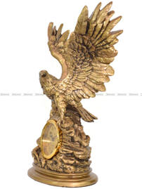 Zegar kominkowy figurka Orzeł - Adler 80078G-A - 33x41 cm