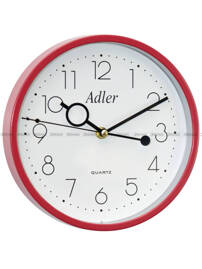 Zegar ścienny Adler MA17-RED - 23 cm - płynąca wskazówka