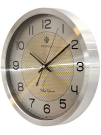 Zegar ścienny Perfect PW192-1700-6-Silver aluminiowy 30 cm