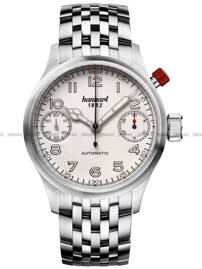 Zegarek Męski Automatyczny Hanhart MonoScope Silver Smooth Bezel 45 mm 732.220-6428