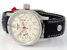 Zegarek Męski Automatyczny Hanhart PIONEER Mk I Antique White 40 mm 714.200-0010