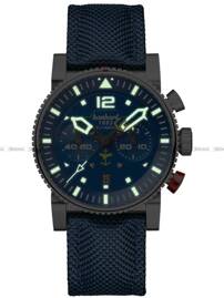 Zegarek Męski Automatyczny Hanhart PRIMUS FLY NAVY STEEL MFG3 44 mm 740L.270-3320