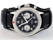 Zegarek Męski Mechaniczny Hanhart 417 ES 1954 Flyback Reverse Panda 39 mm H701.211-7010