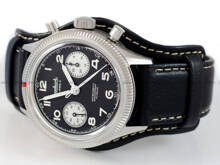 Zegarek Męski Mechaniczny Hanhart 417 ES 1954 Flyback Reverse Panda 39 mm H701.211-7010